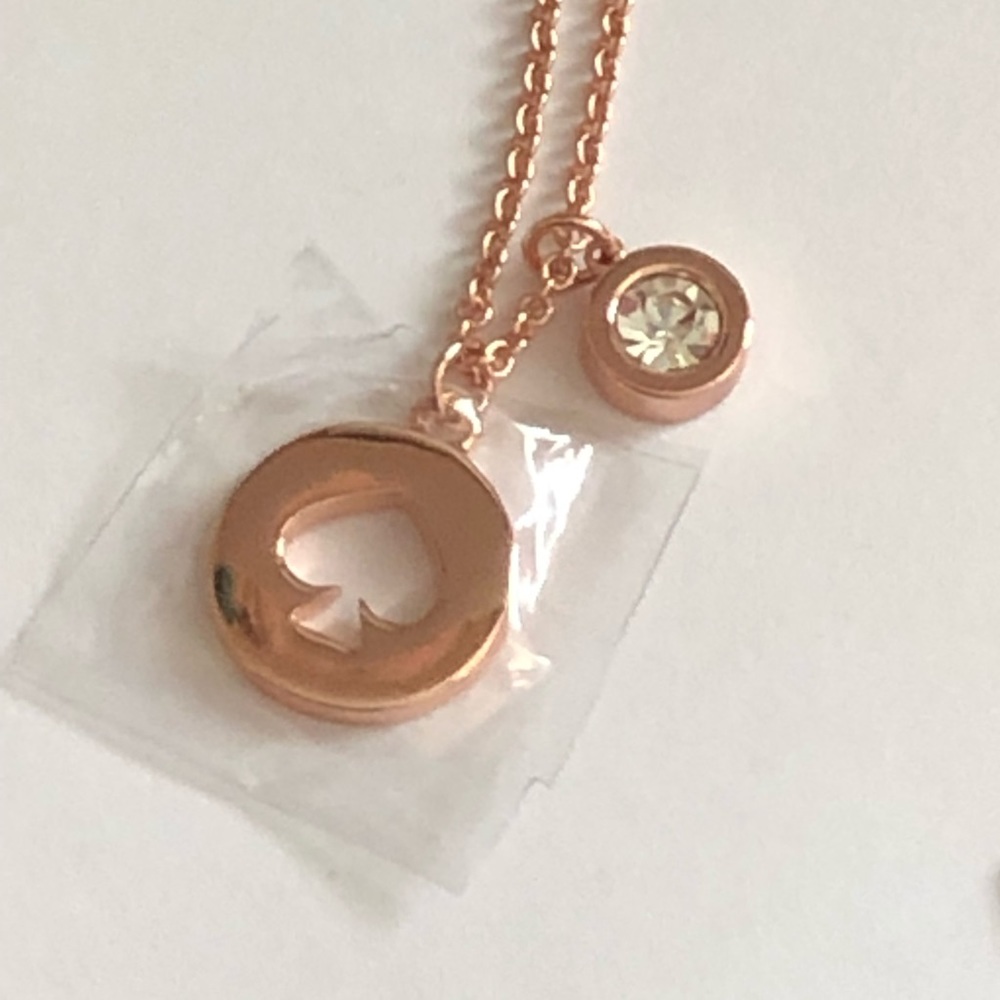 NEW! Kate Spade rose gold necklace - Picture 5 of 6